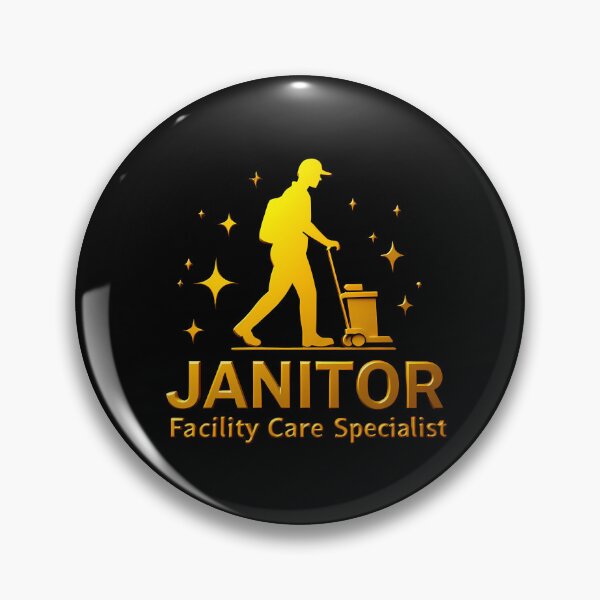 Item preview, Janitor Logo – Design Honoring Cleanliness and Care designed and sold by Digital Dreams Arts.