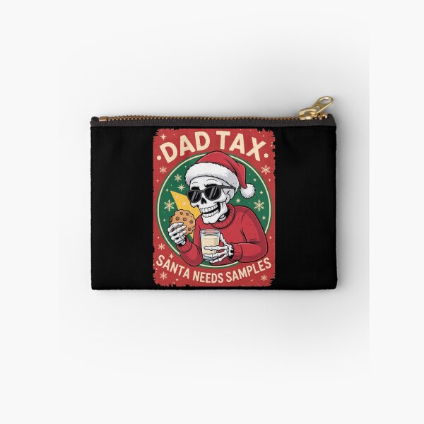 Item preview, Dad Tax Santa Needs Sample Skeleton Cookie Milk Funny designed and sold by JerdbordinShop.