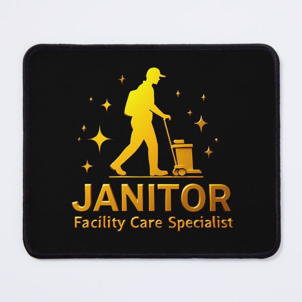 Item preview, Janitor Logo – Design Honoring Cleanliness and Care designed and sold by Digital Dreams Arts.