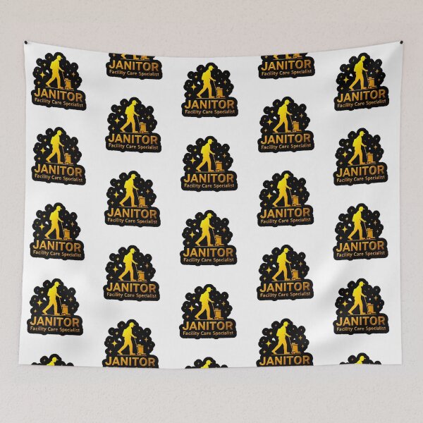 Item preview, Janitor Logo – Design Honoring Cleanliness and Care designed and sold by Digital Dreams Arts.