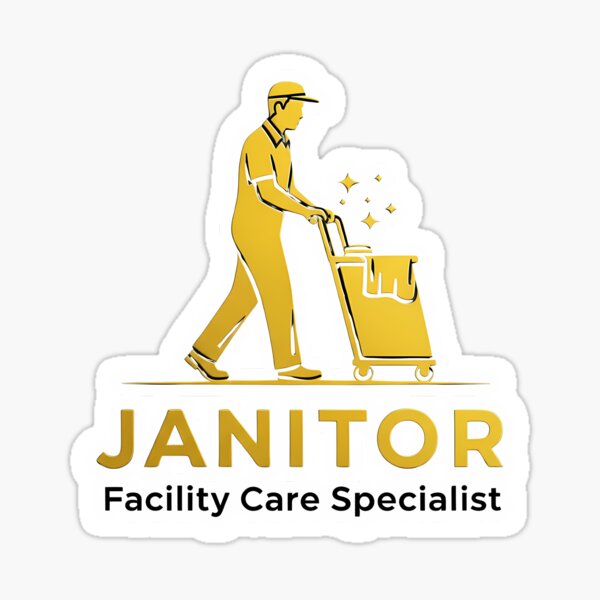 Item preview, Janitor – Celebrating Essential Facility Workers designed and sold by Digital Dreams Arts.