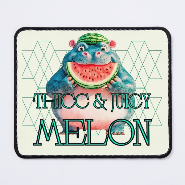 Item preview, Cute Chubby Hippo with Watermelon designed and sold by LizaRancel.
