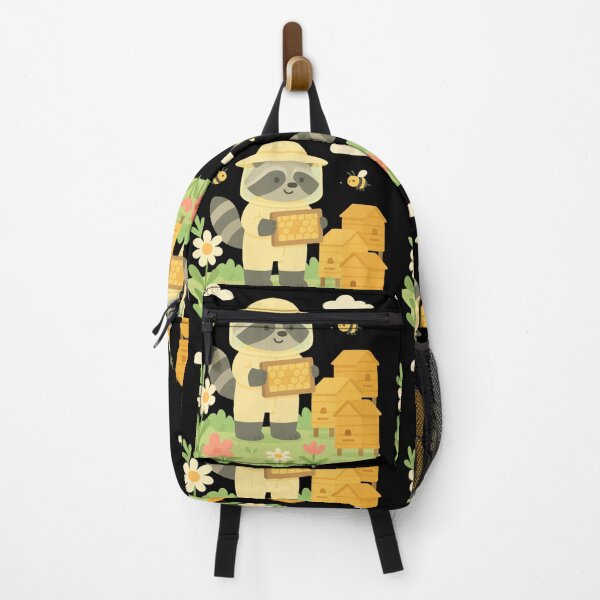 Item preview, Raccoon beekeeper chooses sweet honey designed and sold by DamioPolArt.