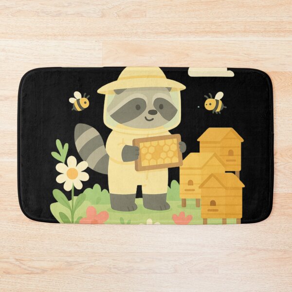 Item preview, Raccoon beekeeper chooses sweet honey designed and sold by DamioPolArt.