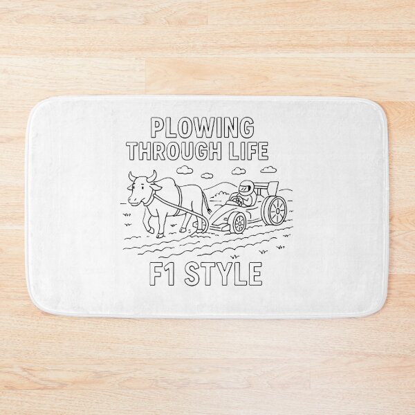 Item preview, Plowing Field Funny Art designed and sold by DoodleManArt.