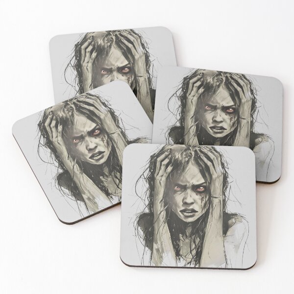 Item preview, Zombie Woman - Glowing Eyes designed and sold by NightTimeJ.