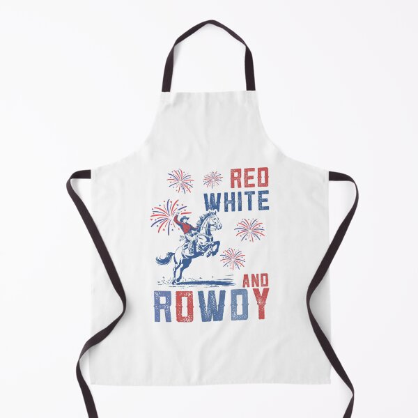 Item preview, Red White and Rowdy Distressed USA Cowboy designed and sold by Run to Creations.