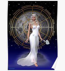 Arianrhod .. moon goddess Poster