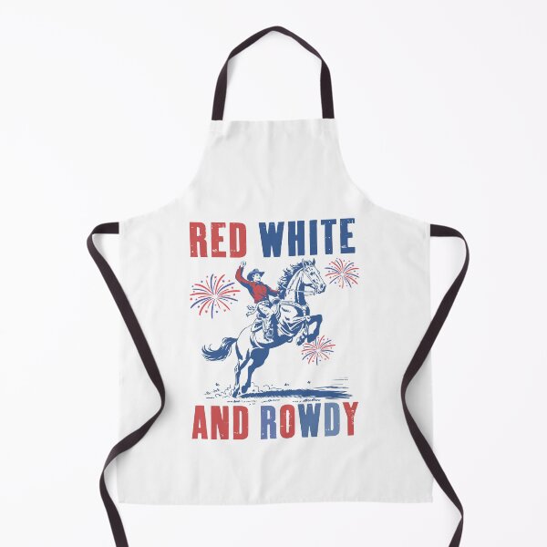 Item preview, Red White and Rowdy Distressed USA Cowboy - Fourth of July Rowdy designed and sold by Run to Creations.