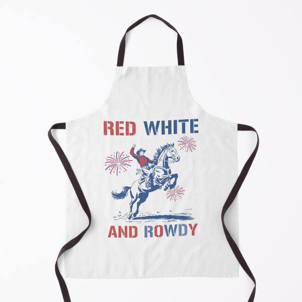 Item preview, Red white and rowdy distressed USA Design - 4th Of July American cowboy designed and sold by Run to Creations.
