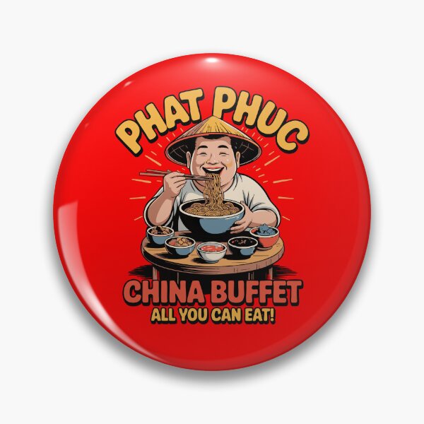 Item preview, Funny Phat Phuc China Buffet Cartoon Chinese Food Lover designed and sold by w1ckerman.