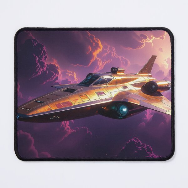 Item preview, Crimson Horizon – Retro Spaceship in Alien Skies designed and sold by shaynetwright.