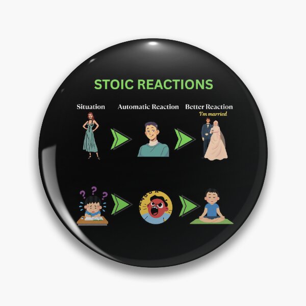 Item preview, Stoic Reactions for Emotional Control and Personal Development | Stoicism Teachings for Life designed and sold by LexaArtworks.