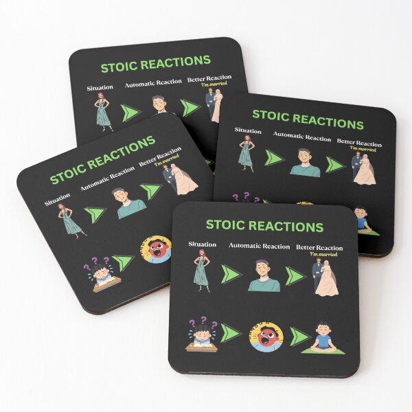Item preview, Stoic Reactions for Emotional Control and Personal Development | Stoicism Teachings for Life designed and sold by LexaArtworks.