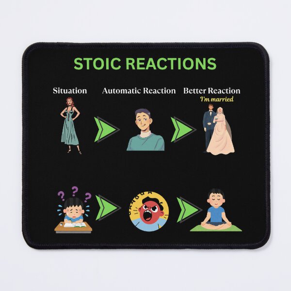 Item preview, Stoic Reactions for Emotional Control and Personal Development | Stoicism Teachings for Life designed and sold by LexaArtworks.