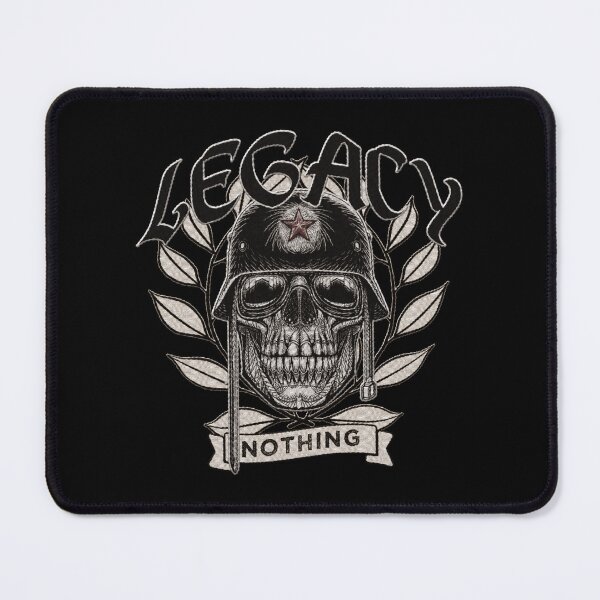Item preview, legacy, skull soldier with helmet and googles emblem, war monument badge illustration - embroidery iron patch textured graphic artwork designed and sold by hayrpictures.