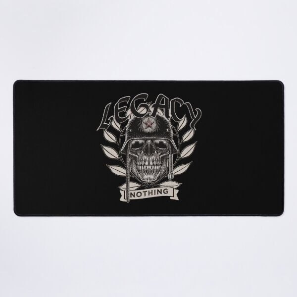 Item preview, legacy, skull soldier with helmet and googles emblem, war monument badge illustration - embroidery iron patch textured graphic artwork designed and sold by hayrpictures.