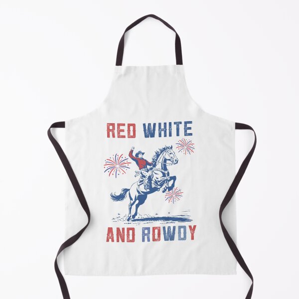Item preview, Red White and Rowdy Distressed USA Design - American Retro Cowboy Rowdy designed and sold by Run to Creations.