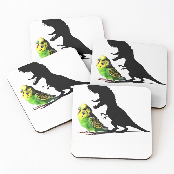 Item preview, Funny Screaming Green Budgerigar Parrot Dinosaur Lover Meme designed and sold by Kimberley King Art  King Art.