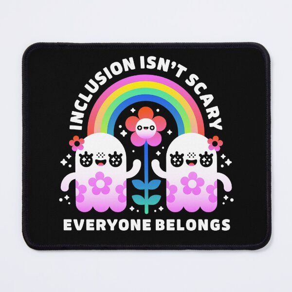 Item preview, Inclusion Isn’t Scary Everyone Belongs Rainbow Ghosts designed and sold by musingtreeart.