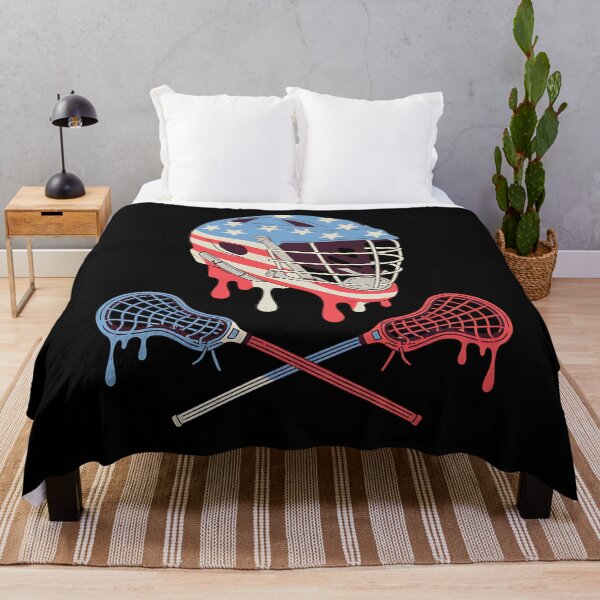 Item preview, Lacrosse American Flag Drip Helmet Lax Sticks Ice Cream designed and sold by BakeryDozen.