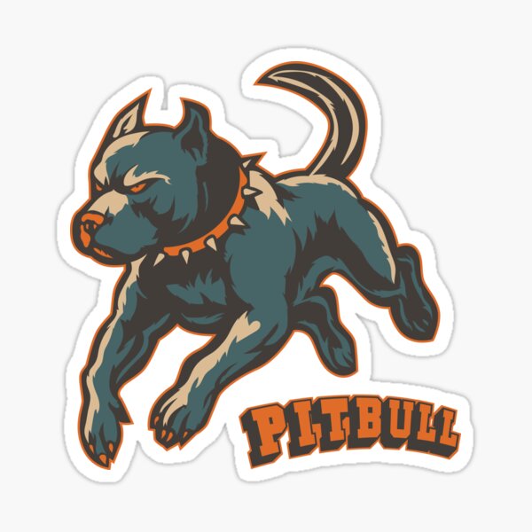 Vista previa del artículo con la obra «Pitbull Alfa en Movimiento», diseñado y vendido por Boogosh.