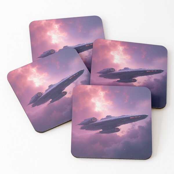 Item preview, Twilight Carrier – Starship Above the Nebula designed and sold by shaynetwright.