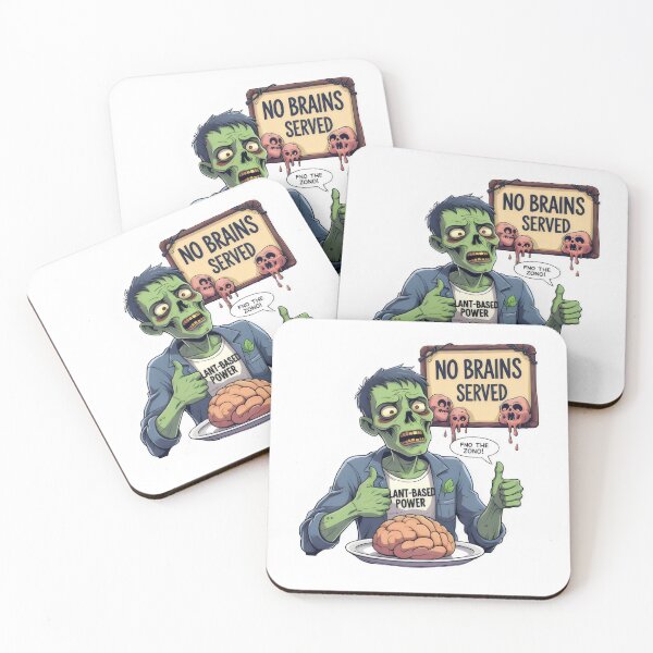 Item preview, Zombies Eat Brains - Vegans Rejoice designed and sold by yoyola999.