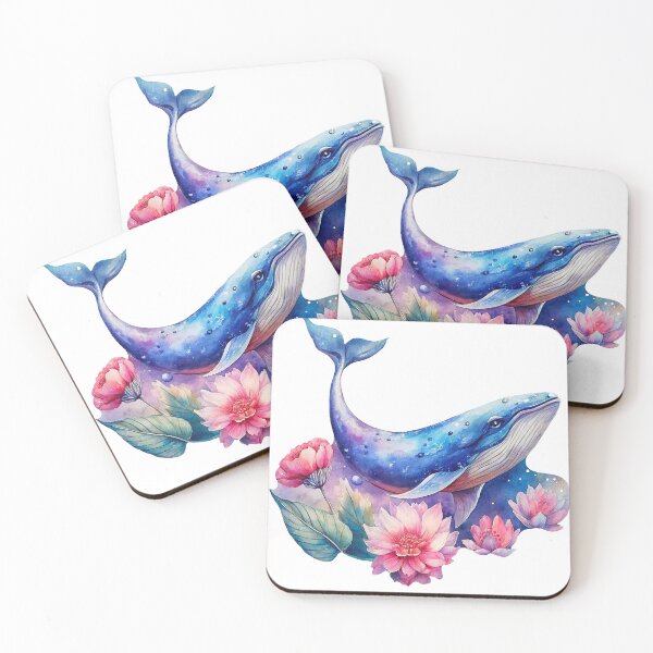 Item preview, Whale with Floral Patterns designed and sold by SibMa.
