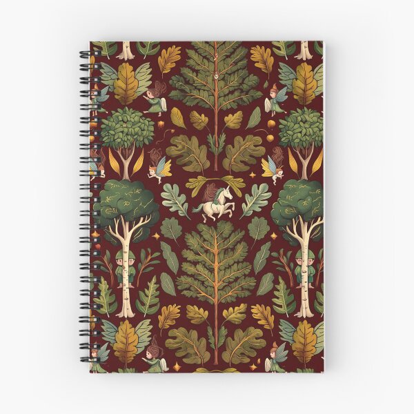 Item preview, Cute floral pattern featuring Fairies and goblins after Willaim Morris Style designed and sold by Vintage Designs +.