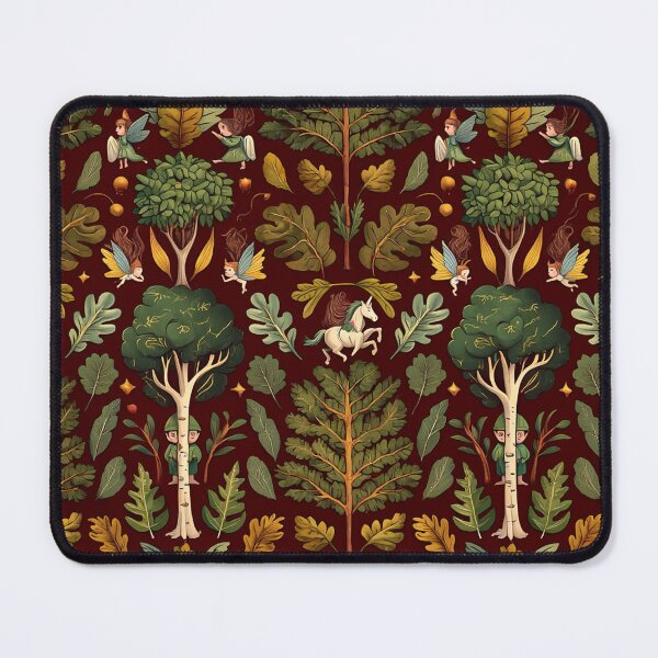 Item preview, Cute floral pattern featuring Fairies and goblins after Willaim Morris Style designed and sold by Vintage Designs +.