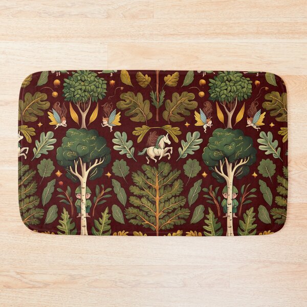Item preview, Cute floral pattern featuring Fairies and goblins after Willaim Morris Style designed and sold by Vintage Designs +.