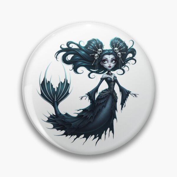 Item preview, Gothic Mermaid | Enchantingly Dark and Mythical Ocean-Inspired Graphic designed and sold by Tw1nsAIArt.