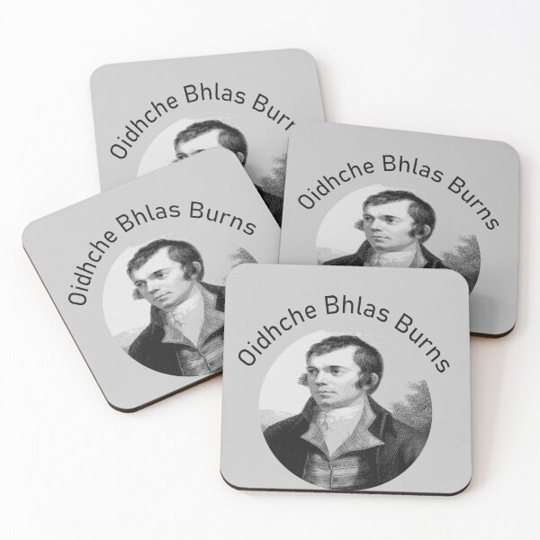 Item preview, Robbie Burns - Oidhche Bhlas Burns Gaelic Text In Grey designed and sold by taiche.