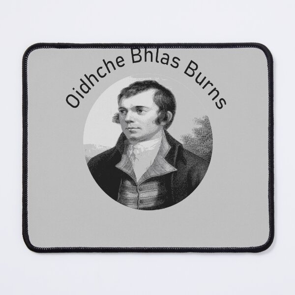 Item preview, Robbie Burns - Oidhche Bhlas Burns Gaelic Text In Grey designed and sold by taiche.