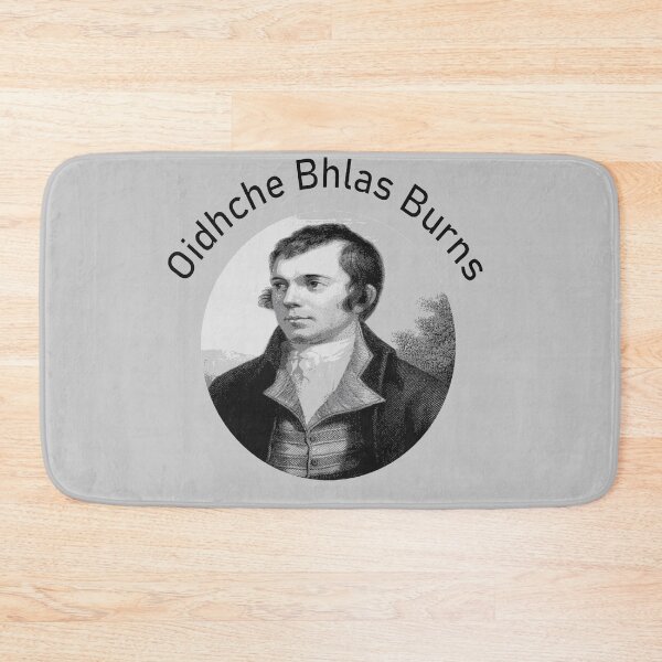 Item preview, Robbie Burns - Oidhche Bhlas Burns Gaelic Text In Grey designed and sold by taiche.