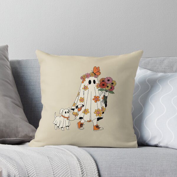 Item preview, Cute retro ghost with dog designed and sold by FatBirdie.