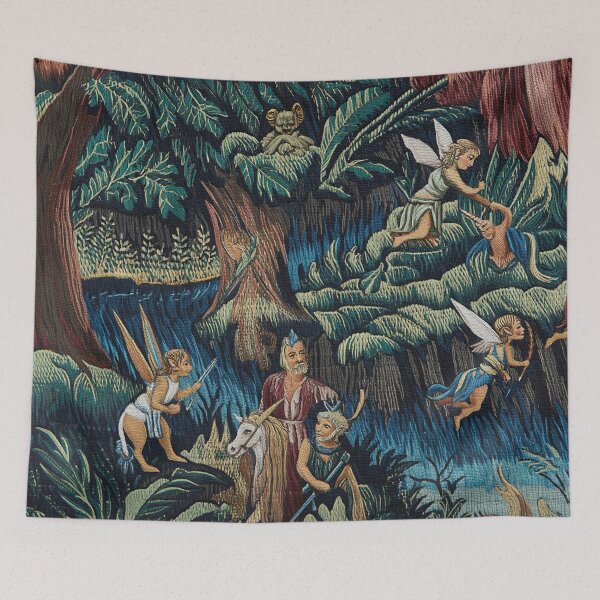 Item preview,  Cute floral pattern featuring Fairies and goblins after Willaim Morris Style designed and sold by Vintage Designs +.