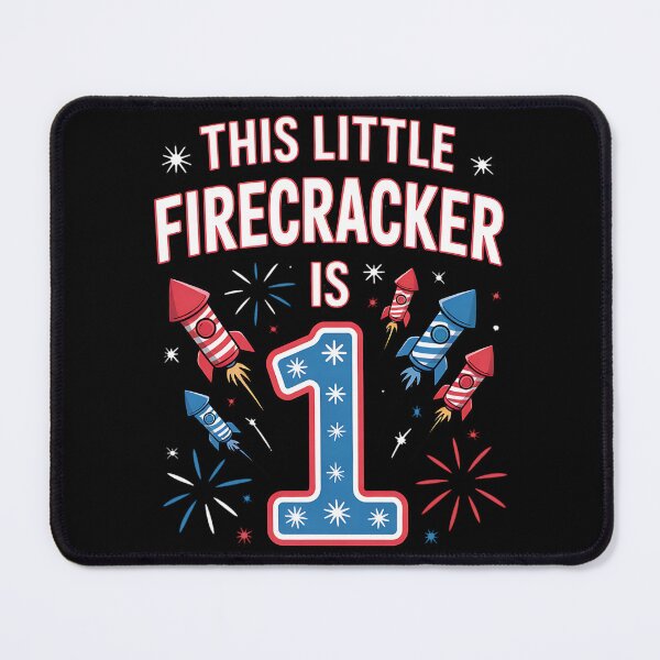 Item preview, Little Firecracker 1st Birthday Baby's First 4th of July designed and sold by BakeryDozen.