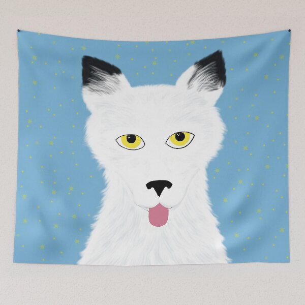 Item preview, Young Asantra in Wolf Form with Stars designed and sold by priesterjen.