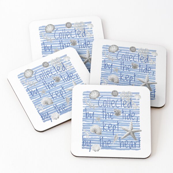 Item preview, Collected by the Tide – Coastal Ocean Quote Design  designed and sold by Olhapro.