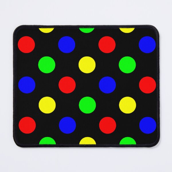 Item preview, Colorful Polka Dots Pattern - Black Background designed and sold by DLawsonDesigns.