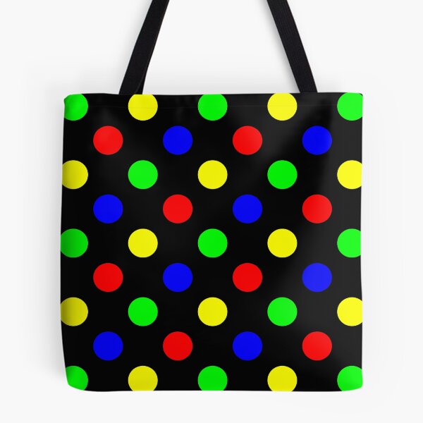Item preview, Colorful Polka Dots Pattern - Black Background designed and sold by DLawsonDesigns.