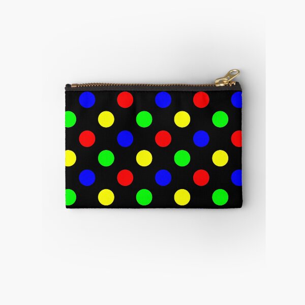 Item preview, Colorful Polka Dots Pattern - Black Background designed and sold by DLawsonDesigns.