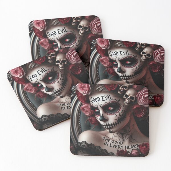 Item preview, Gothic Lady Skull Rose Portrait designed and sold by Voodoo Store Paranormal Collections.