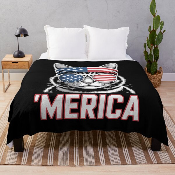 Item preview, 'merica Cat With Sunglasses designed and sold by MooonTees.