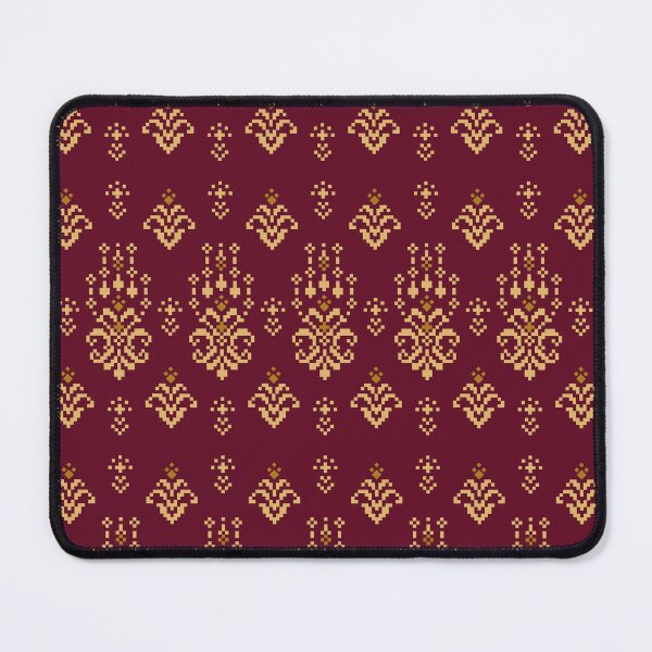 Item preview, Gold Pixel Ethnic Motif on Red Background designed and sold by MNX.