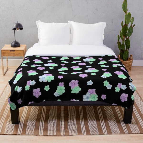Item preview, Beautiful Floral Phlox Pattern Color Pencil - Black Background designed and sold by DLawsonDesigns.