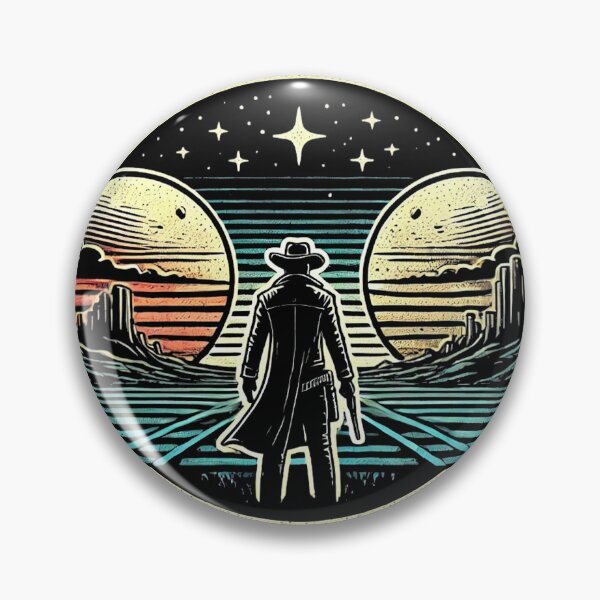Item preview, Cool Retro Sci-Fi Cowboy designed and sold by Jcat7.