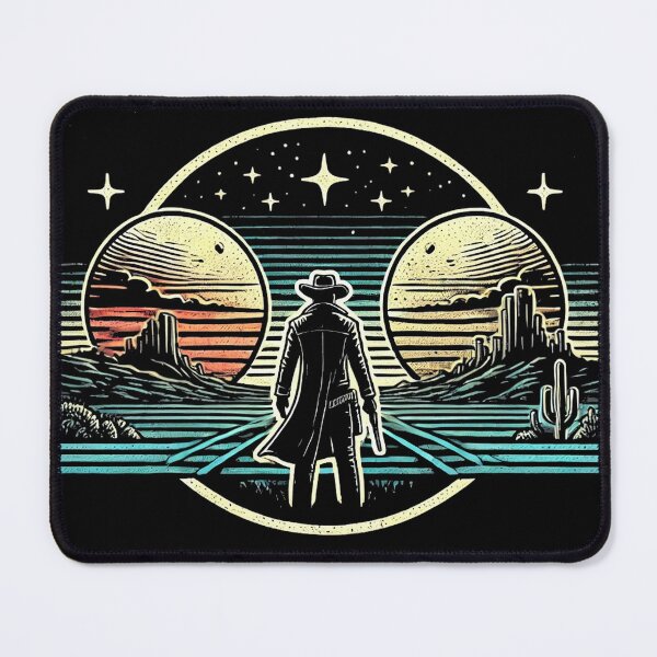 Item preview, Cool Retro Sci-Fi Cowboy designed and sold by Jcat7.